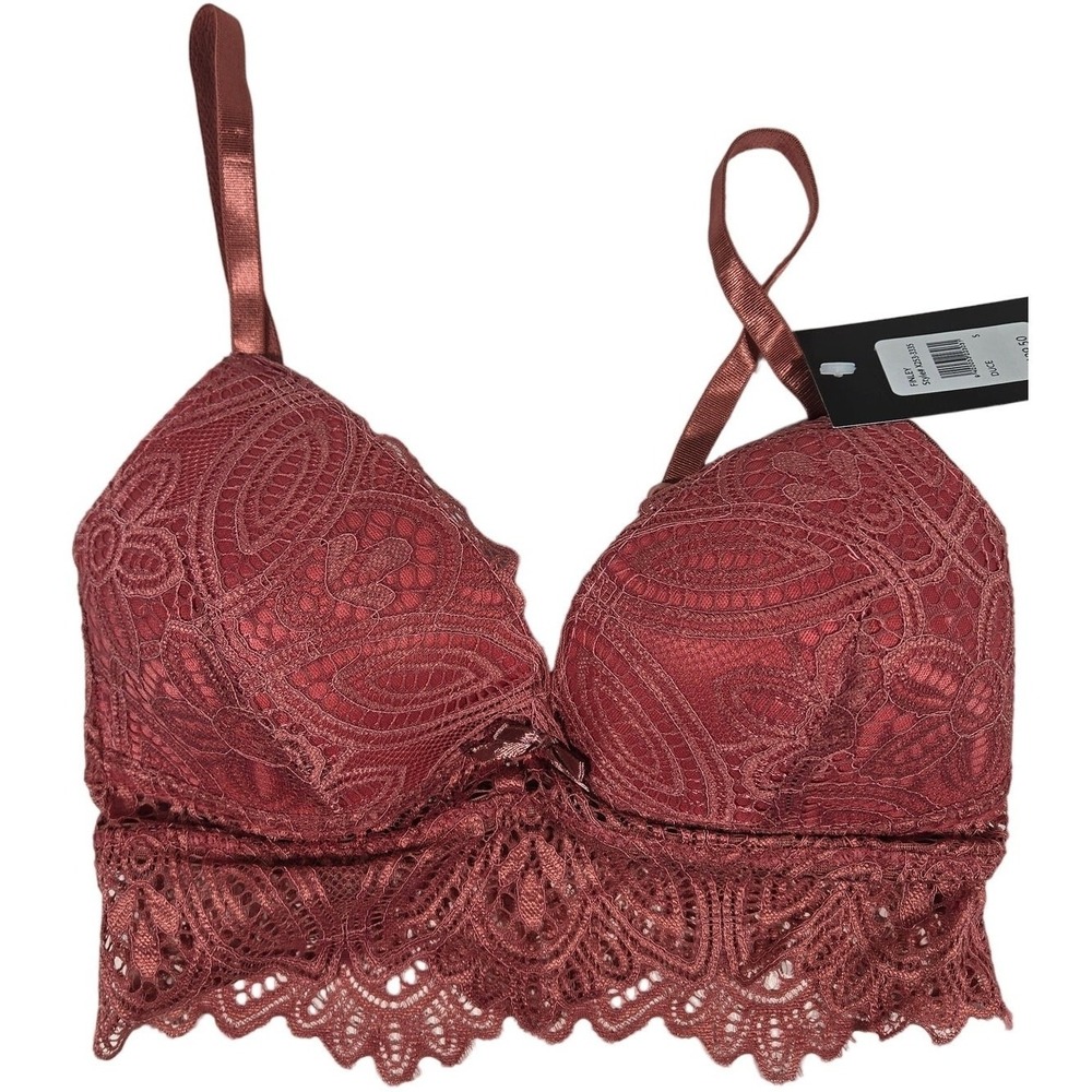 Frederick's of Hollywood Lace Bralette Duce Red Burgundy‎ Bralet Bralette S